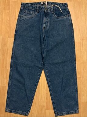 Monet Skateboards Men’s Size 32 Drawstring Baggy Denim Carpenter Jeans